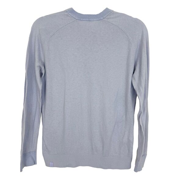 LULULEMON Silk-Blend Crewneck Sweater 6 Pastel Blue Long Slv Lightweight EUC B3 - Picture 3 of 7